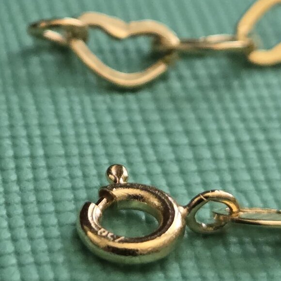 18k Bracelet openheart link design - Picture 3 of 11